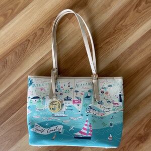 Coastal Print Tote Bag